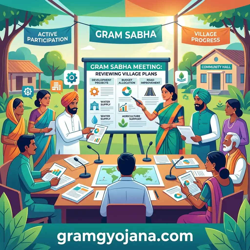VB-G RAM G Gram Sabha Social Audit Infographic - gramgyojana.com